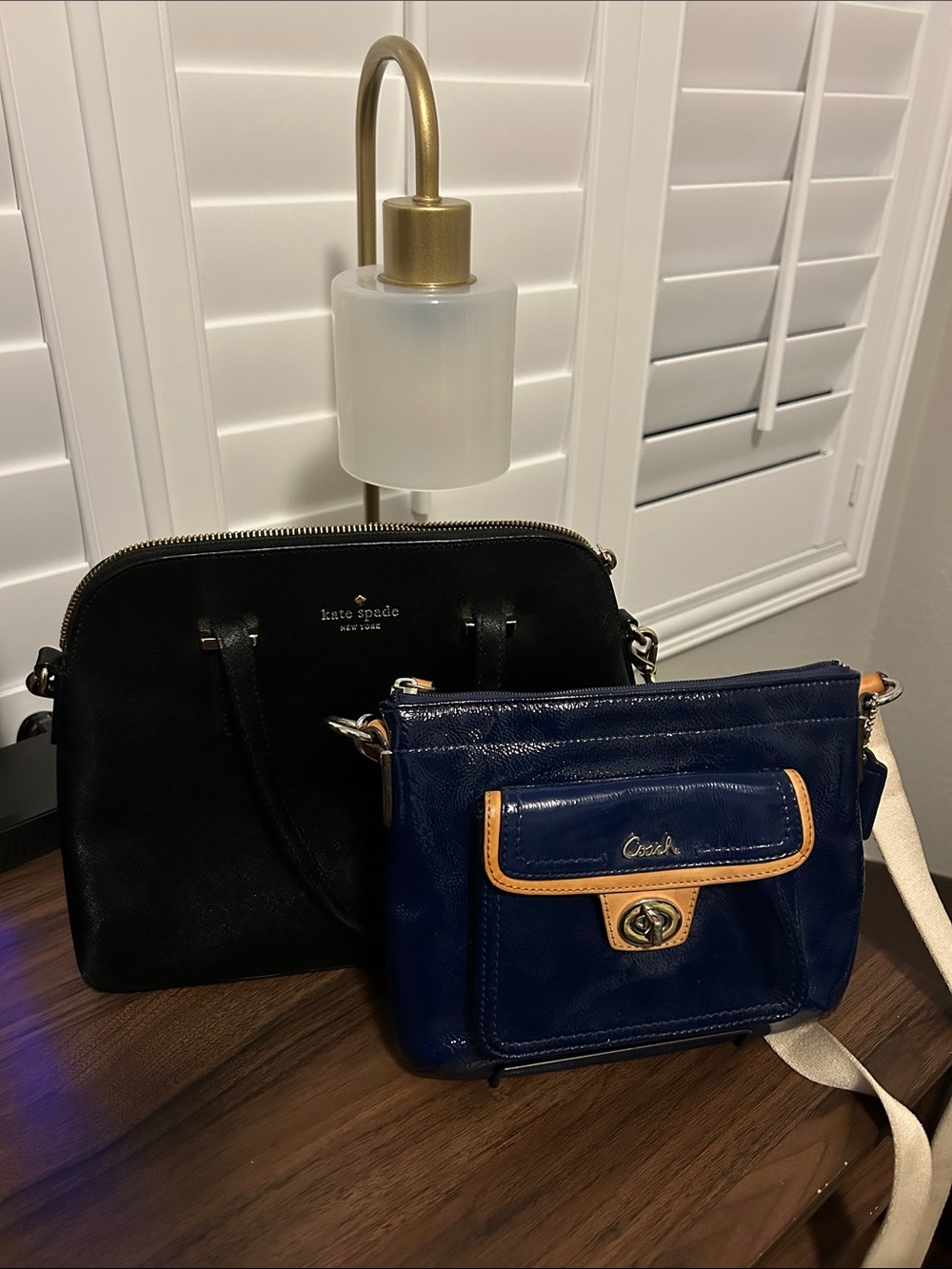 Coach and Kate Spade crossbody bags